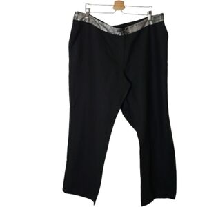 Ashley Stewart linen black pants